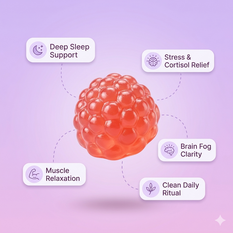 DeepCalm — 10-in-1 Magnesium + KSM-66® Ashwagandha Gummies
